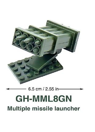 Конструктор "реактивная артиллерия" вторая мировая война камуфляж зеленый