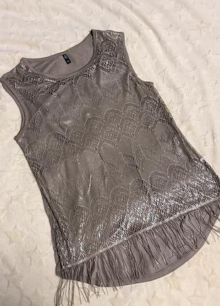Блуза-сітка з бахромою ✨