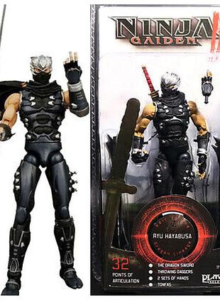 Колекційна фігурка рю хаябуса (ryu hayabusa) з ninja gaiden із набором аксесуарів.
