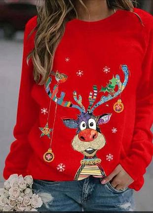 Рождественский свитшот новогодний