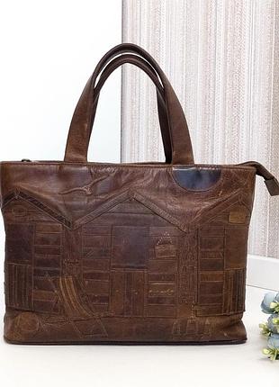 Сумка шкіряна, yoshi, натуральна шкіра.