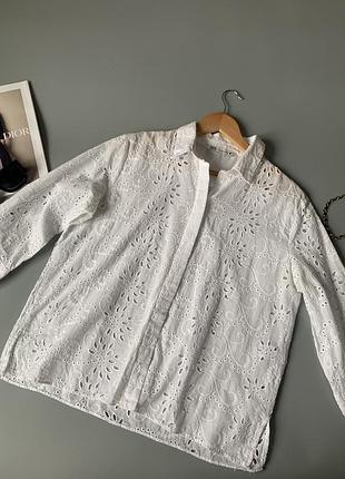 Волшебная блуза из прошвы zara р.l