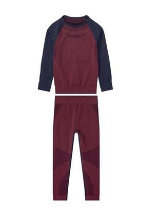 Термобелье детское 110-116см, 4-6роков, нижняя, термолосины+ термолонгслив для девочки/мальчика, зональное термобелье