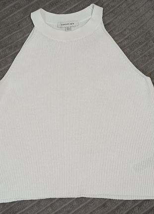 Вязаная женская майка