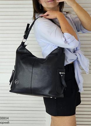 Женская стильная и качественная сумка из эко кожи черная
