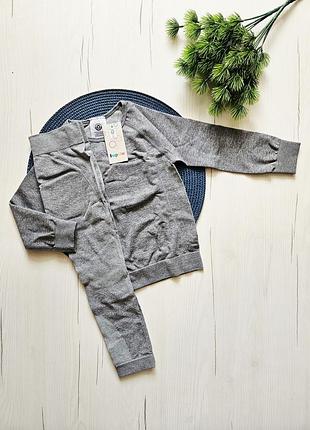 Термобелье детское 110-116см, 4-6роков, нижняя, термолосины+ термолонгслив для девочки/мальчика, зональное термобелье