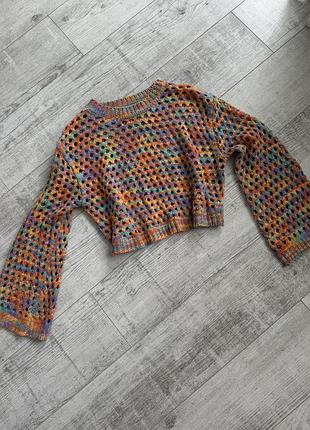 Светр вʼязаний топ кофтинка