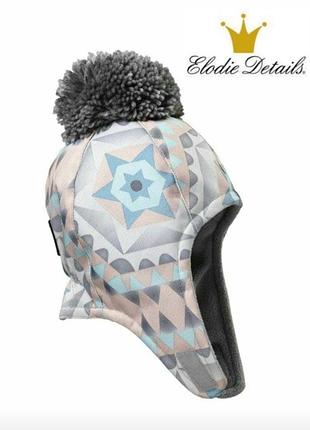 Брендова дитяча шапка на флісі, вушанка з помпоном reima elodie details 6-12міс