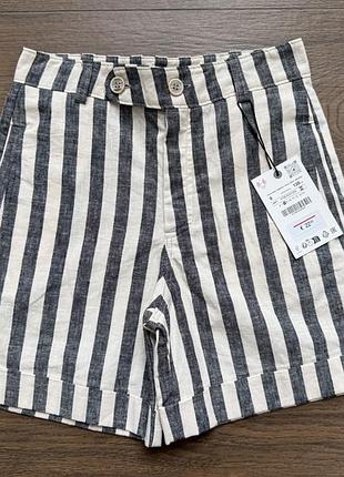 Шорти zara, 128 см, льон