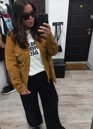 Натуральная замшевая рубашка xs/s