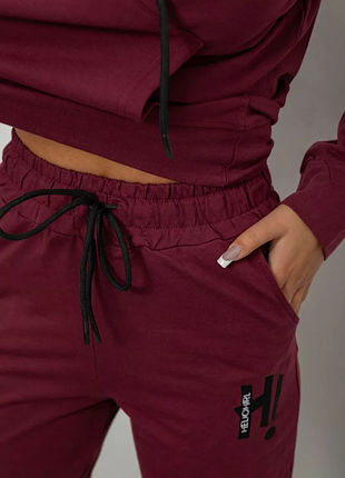 Спортивный костюм женский двунить, цвет сливовый, 214r1419-003