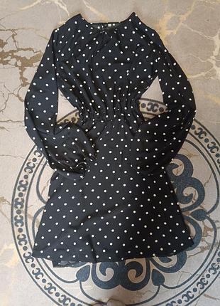 Сукня в горох жіноча