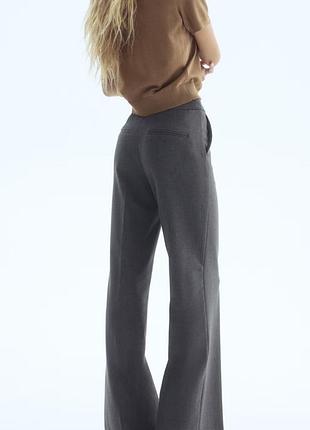 Брюки h&m сірого кольору. розмір s (36). нові з етикеткою.