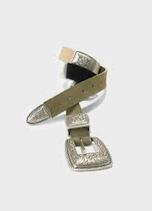 Стильний шкіряний ремінь від люксового бренду maje 1/s💚🤎