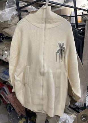 Стильний  теплий кардиган