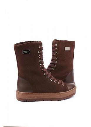 Зимові чоботи з натуральної замші на хутрі