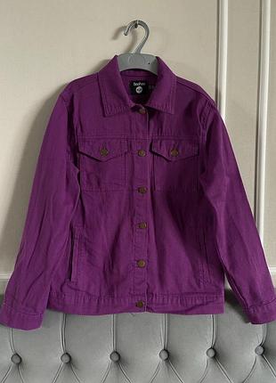 Джинсова куртка boohoo blue