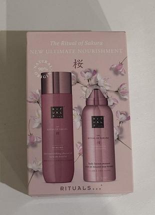 Міні набір rituals of sakura  body lotion mousse 50 ml.та shower oil  75 ml.