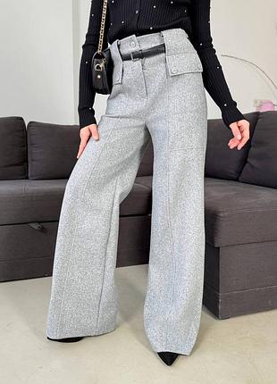 Брюки брюки шерстяные шерсть официальный стиль делового кармана