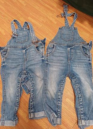 Джинсовый комбинезон next