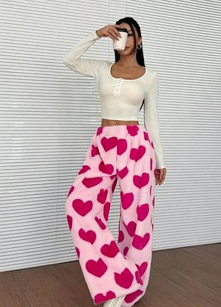 Плюшеві домашні штани