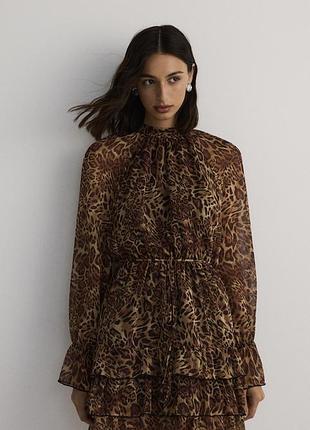 Красива сукня в лео принт reserved