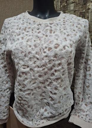 Теплая мохнатая пижамная кофта от primark