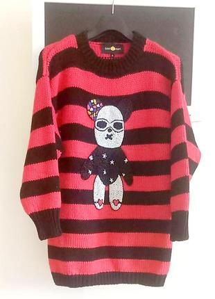 Дизайнерский удлиненный свитер от blood &amp; honey