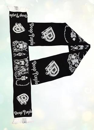 Шарф акриловий від deep purple. стиль рок-музики.
