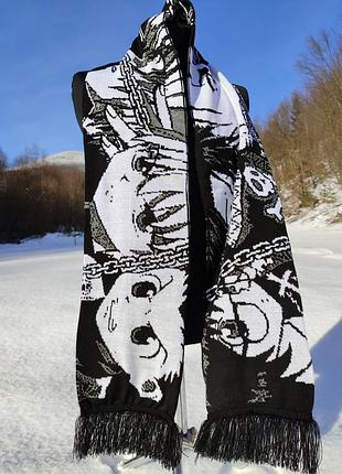 Шарф с героями аниме хантер-х-хантер 180см