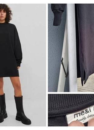 Новое спортивное хлопковое платье черная в готическом стиле