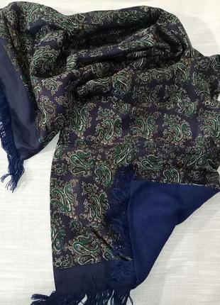 Шарф шелковый классический, шалик мужской