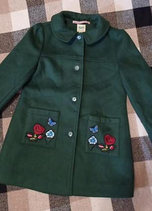 Детское демисезонное пальто yumi girl,140cm,(9-10p)