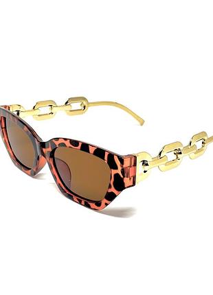 Тренд женские солнцезащитные очки коричневые леопард кошачий глаз солнечные очки