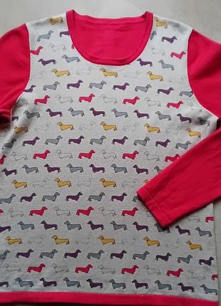 Светр  тепленькій ,гарненькій с таксюками.