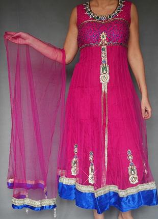 Индийский восточный костюм, анаркали, сари индийское