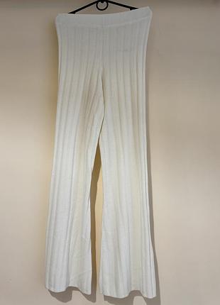 Штаны клеш h&m белые