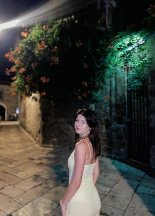 Сукня колір масло міні 4