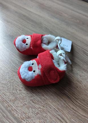 Теплі пінетки на новий рік та різдво для хлопчика або дівчинки