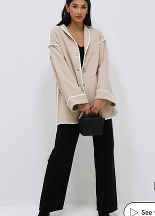 Пальто из шерсти neo noir