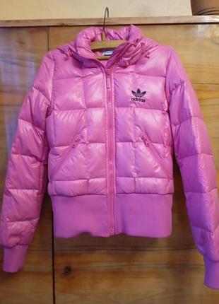 Куртка для девочки зимняя на пуху adidas