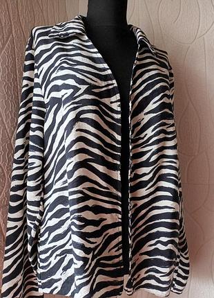 Кардиган primark принт зебра вискоза размер 46-48