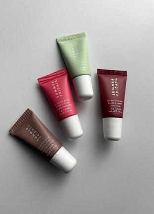 Мініатюри бальзамів для губ summer fridays lip butter balm for hydration & shine