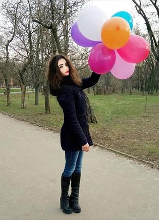 Парка зимова з хутром yikanu, розмір s (44) або xs (42)
