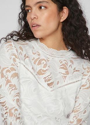 Кружевной топ блуза