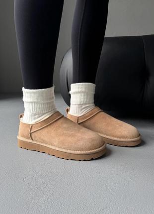 Уггі угги ugg classic micro boot beige