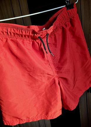 Червоні шорти із сіткою h&m, розмір s, заміри в описі