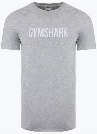 Чоловіча сіра футболка gymshark apollo slim розмір m