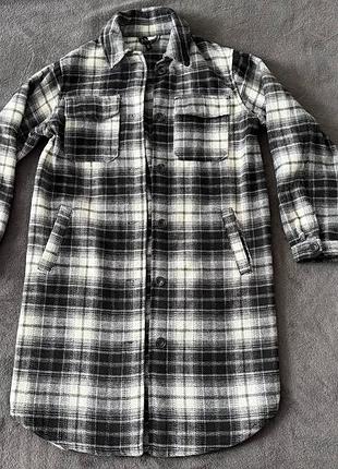 Утеплена сорочка пальто h&m divided