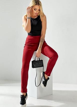 Лосини однотонні колір бордовий
